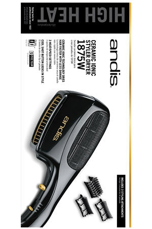 Andis Ceramic Ionic Styler Dryer(1875W) #30120CAD