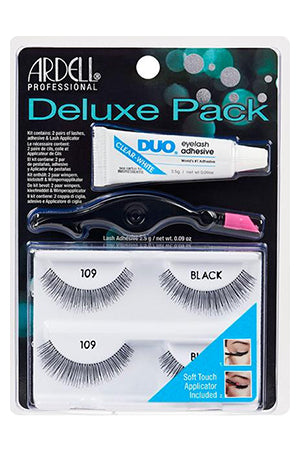Ardell Pro Deluxe Pack Wspies 109 Black W/APP#66695