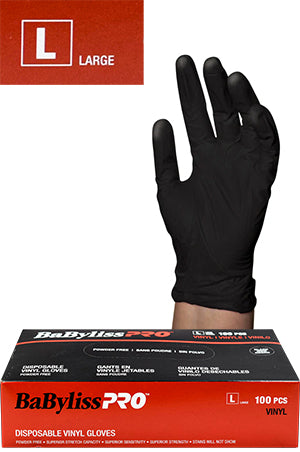 White Smoke BAB Pro Vinyl Black Gloves-LG#BESTOUCBLUCC-pc