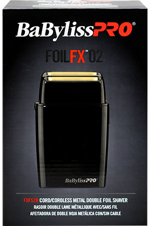 BAB Pro Cord/Cordless Double Foil Shaver-Black#FXFS2B-pc