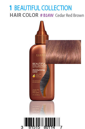 Beautiful Collection Hair Color #B14W(Cedar Red Brown)