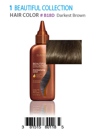 Beautiful Collection Hair Color #B18D(Darkest Brown)
