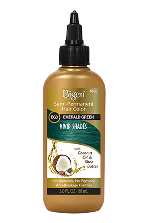 White Smoke Bigen Semi-Permanent Color Vivid Shades #EG3 EmeraldGreen#21