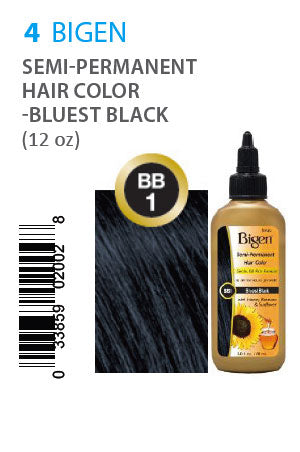 Bigen Semi-Permanent Hair Color #BB1 Bluest Black #4
