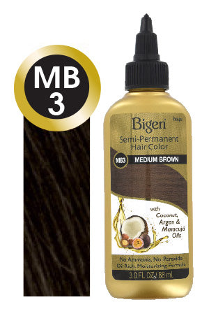 Bigen Semi-Permanent Hair Color #MB3 Medium Brown#7 (=AB3)