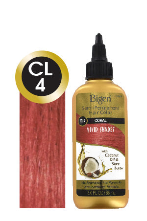 White Smoke Bigen Semi-Permanent Color Vivid Shades #CL4 Coral #14