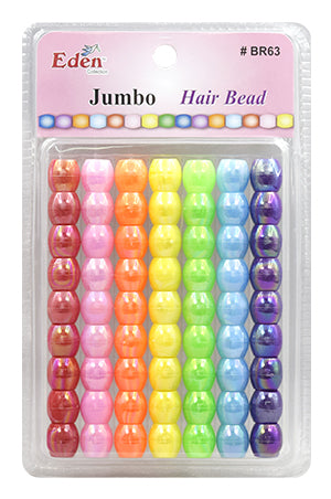 Eden XLG Blister JUMBO Round Bead-Asst AB#BR63AAB-pk