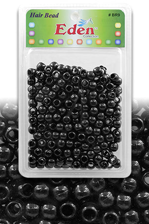Eden XLG Blister Med Round Bead -Black #BR9BK -pk