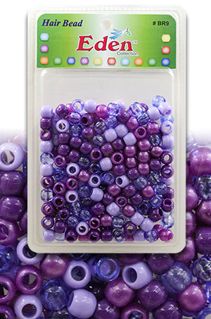 Eden XLG Blister Med Round Bead #BR9PUR6(PM) -pk