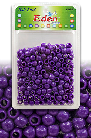 Eden XLG Blister Med Round Bead -Purple #BR9PUR -pk