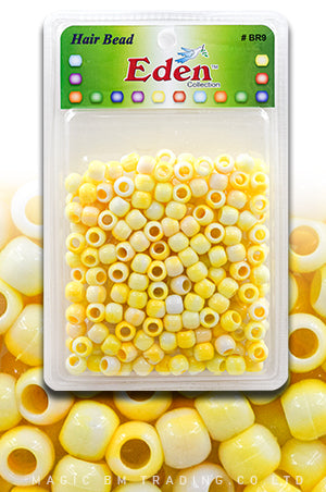 Eden XLG Blister Med Round Bead-Yellow#BR9WYEL-pk