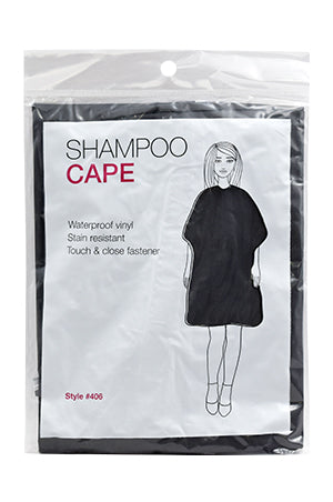 Betty Dain Shampoo Cape #406Black(Vinyl)-pc