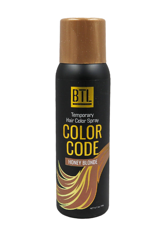 BTL Color Code Temporay Hair Color Spray -Honey Blonde (3 oz) #17