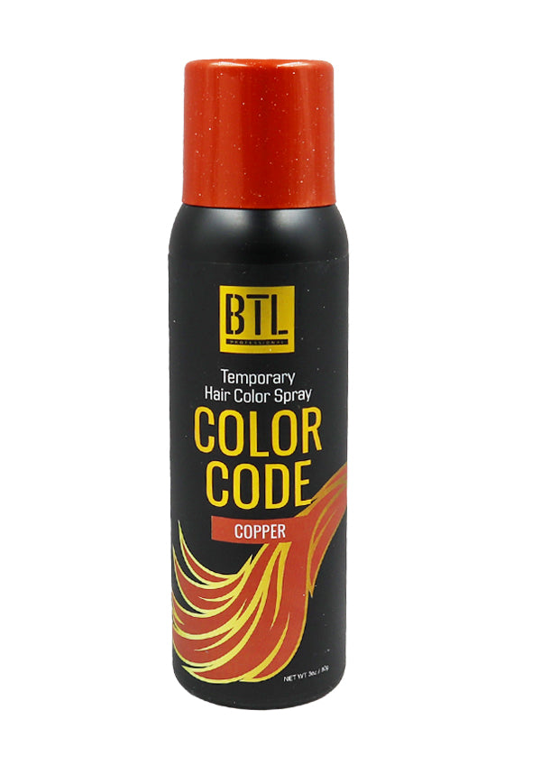 BTL Color Code Temporay Hair Color Spray -Passionated Red (3 oz) #17
