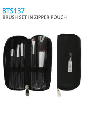 Beauty Treats 5pc Brush Set in Pouch [BTS137] #52 - pc