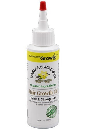 White Smoke By Natures Growild Growth Oil[Vanilla &Blk.Caster](4oz) #37