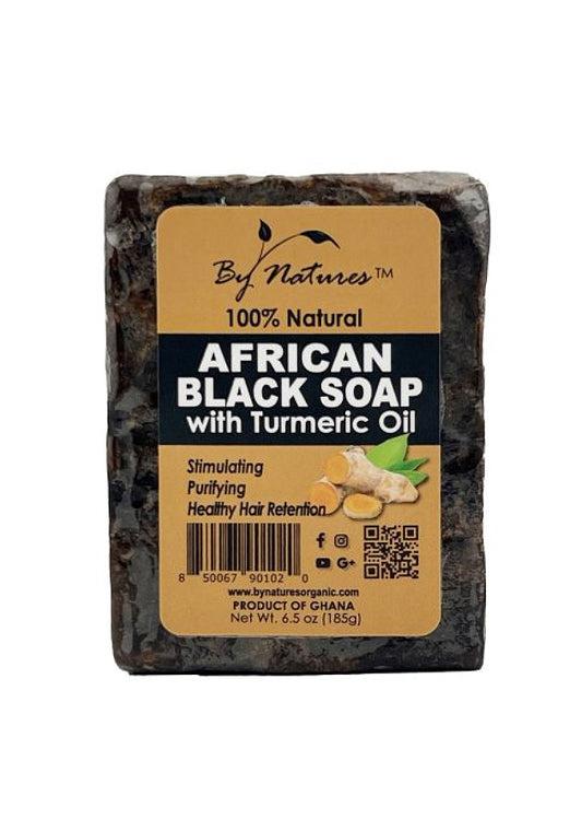 Dark Khaki By Natures African Black Soap -Turmeric Oil (6.5 oz/185 g) #133