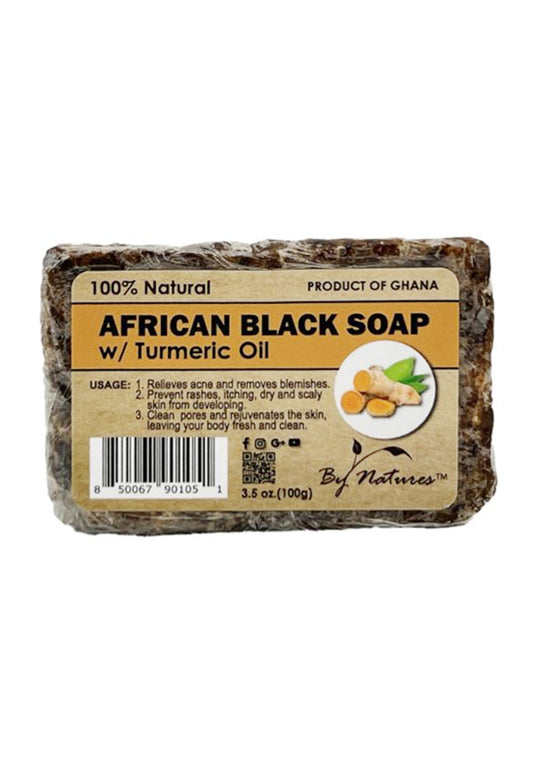 Rosy Brown By Natures African Black Soap -Turmeric Oil (3.5 oz/100 g) #136