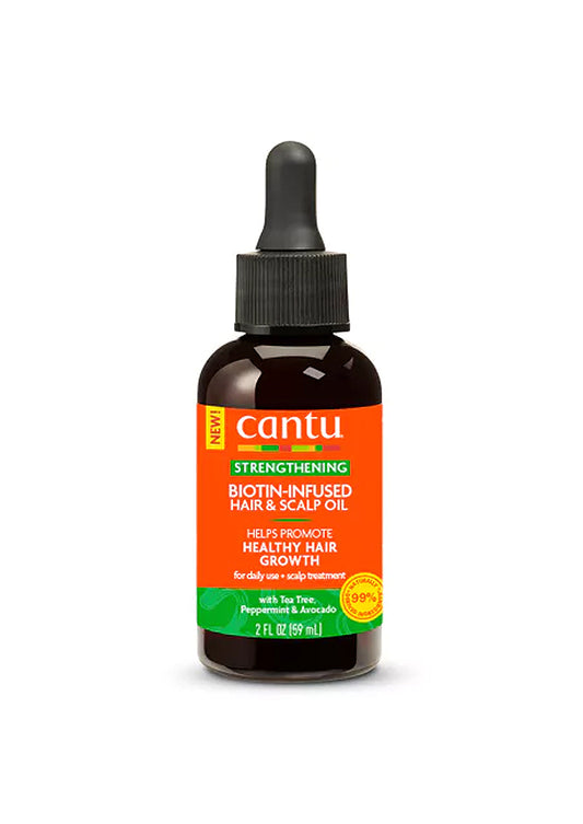 White Smoke Cantu Strengthening Biotin -Infused Hair & Scalp Oil (2 oz) #148