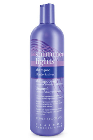 White Smoke Clairol Shimmer Lights Shampoo Blonde&Silver (16oz)#8
