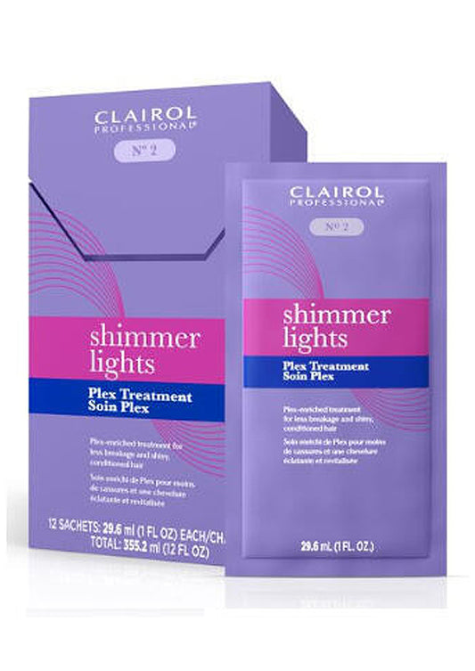 Medium Purple Clairol shimmer Lights Plex Treatment (1 oz/12 pk/Box) #45