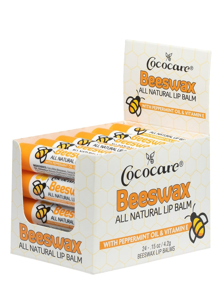 Cococare Beeswax Lip Balm(0.15oz/24pc/box) -pc #60