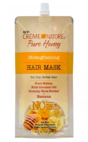 White Smoke Creme of Nature Pure Honey Banana Mask (3.8oz/6pc/ds)-ds#137