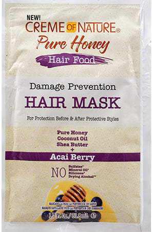 Light Gray Creme of Nature Pure Honey Hair Food Mask(1.7oz/6pc/pk) #151