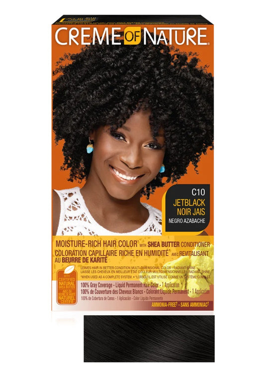 Creme of Nature Moist LIQ Hair Color #C10 Jet Black#82