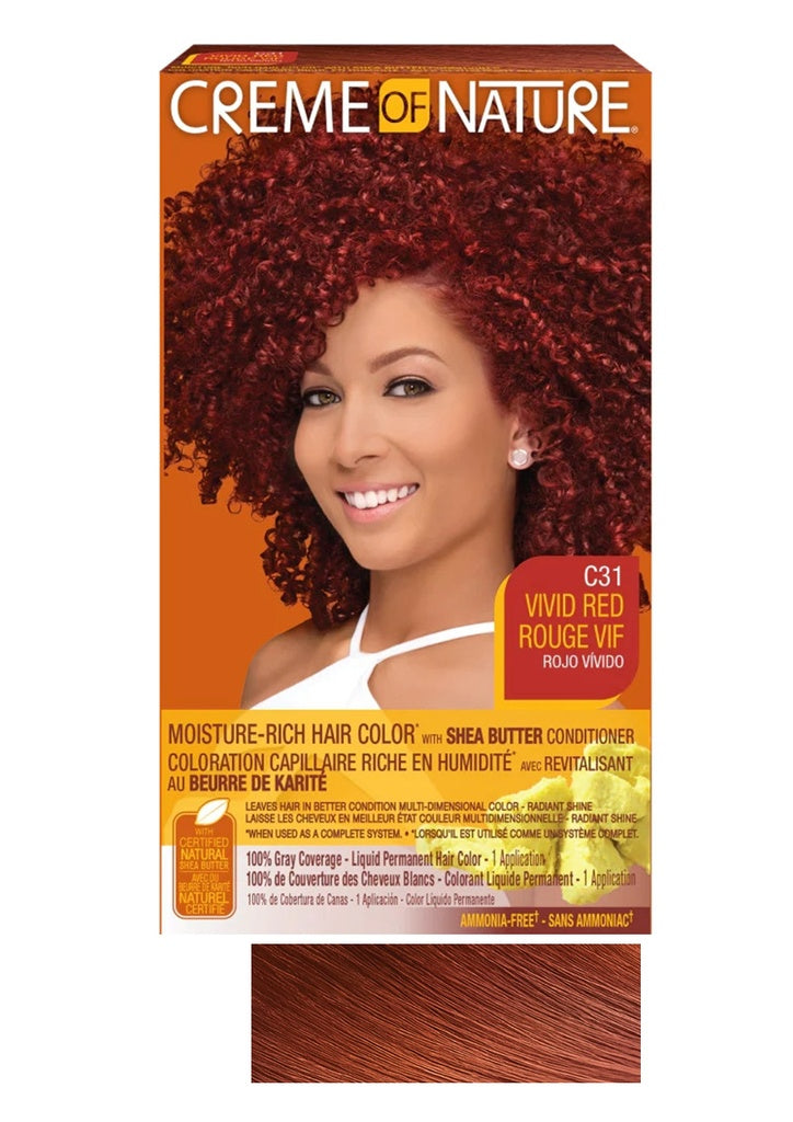 Creme of Nature Moist LIQ Hair Color #C31 Vivid Red #82