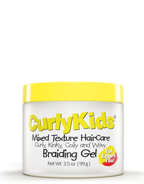White Smoke Curly Kids Braiding Gel (3.5 oz) #18