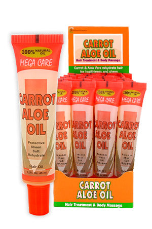 Difeel Mega Tube Hair Oil (1.5oz/24pc/ds)-Aloe&Carrot #21