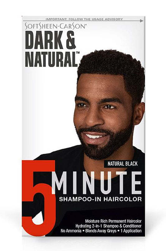 White Smoke Dark & Lovely Natural 5min Men's Hair Color #Natural Black