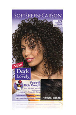 Black Dark&Lovely Fade Resist Hair Color Kit #372 Natural Black