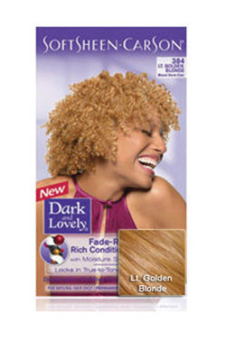 Dark&Lovely Fade Resist Hair Color Kit #384 Light Golden Blonde