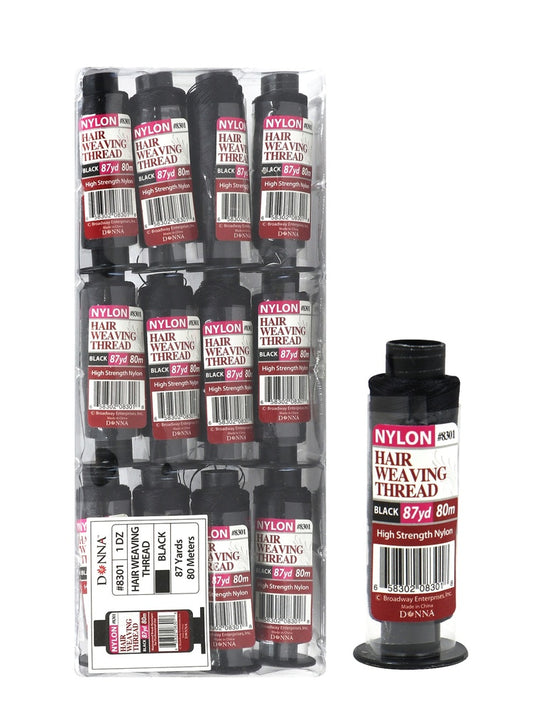 Donna [Nylon] Hair Weaving Thread (80M) #8301 Black -dz