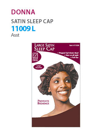 Donna Large Satin Sleep Cap #11009 (Mix) -dz