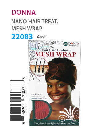 Donna Nano Hair Treat. Mesh Wrap #22083 Asst - dz