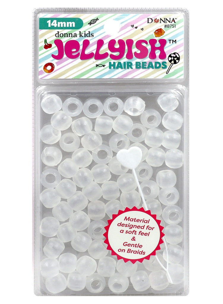 Donna Kids 14mm Jellyish Beads #8751GP Clear -pc