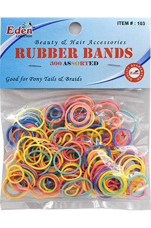 Eden Rubber Band (300pc-3 sizes)(Ast 12pk/dz) #103-dz