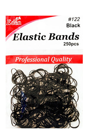 White Smoke EDEN 250 Elastic Rubber Bands -Black #122 -dz