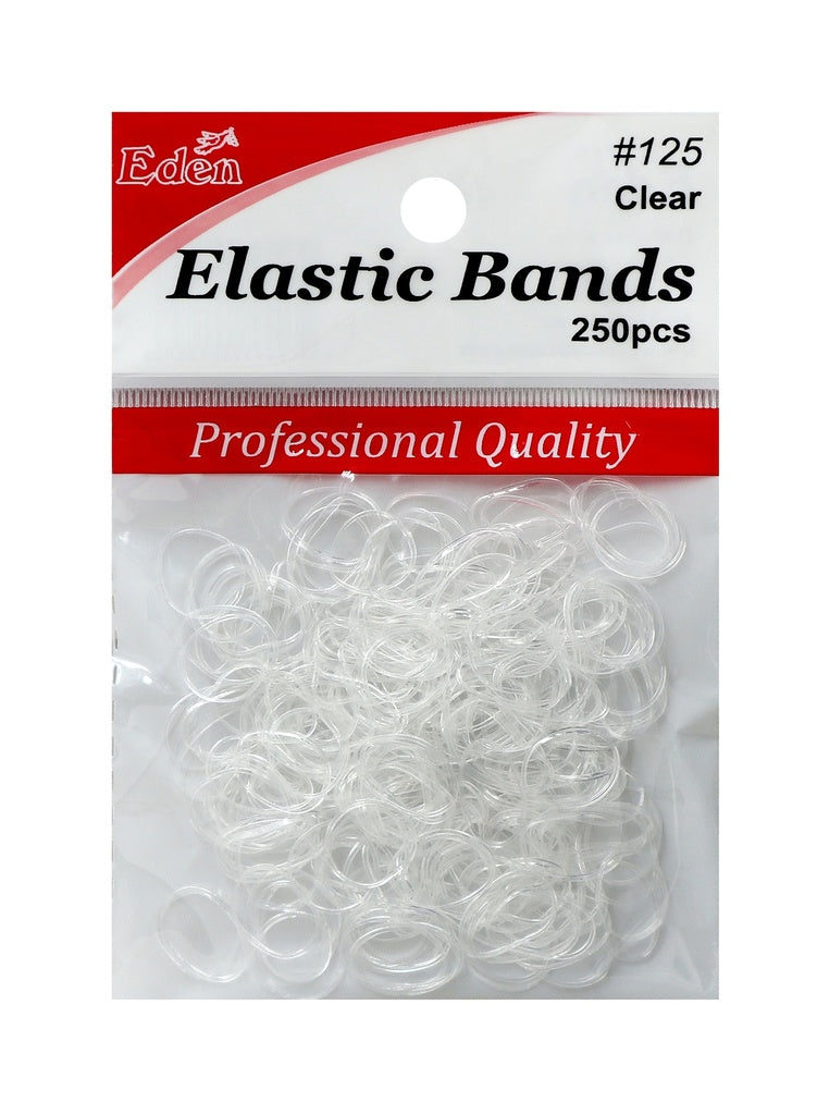Eden Elastic Bands (250 pc) #125 Clear -dz