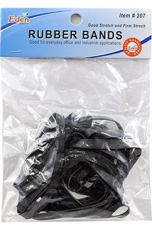 Eden Rubber Band -Wide(Black 12pk/dz) #207-dz