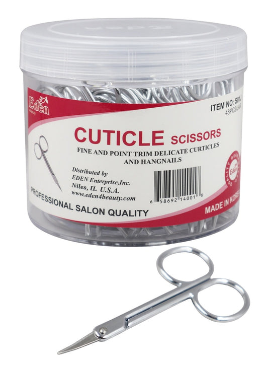 Eden Cuticle Scissors #S01J (48pc/Jar) -Jar