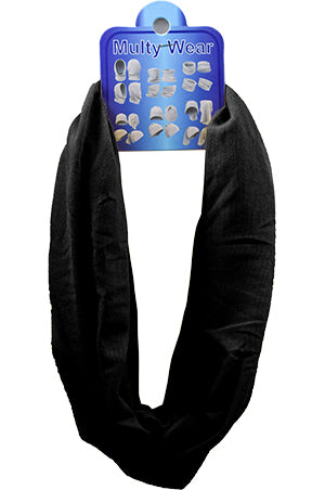 Eden Multi Wear Scarf -Black#MS-BK-dz