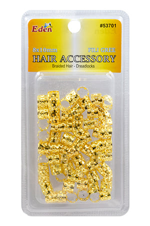 Eden Blister(8x10mm) Flligree Tube Gold pk #53701G