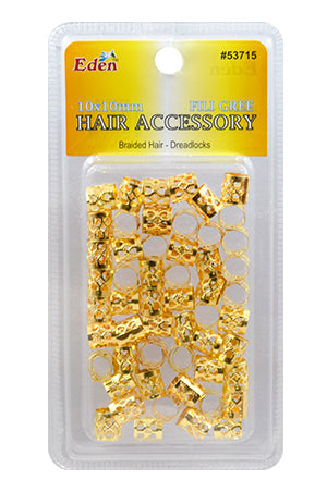 Blister(10x10mm) Flligree tube Gold pk #53715G