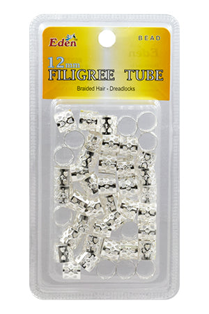 (12mm) Blister Flligree Tube SILVER20dz/cs #53721
