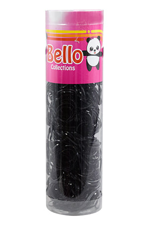 Black EDEN Bello Mini Elastic Band in Cylinder #61086-dz