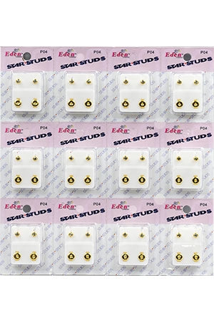 Eden Star Studs Birthstone Diamond [Gold] #P04-dz